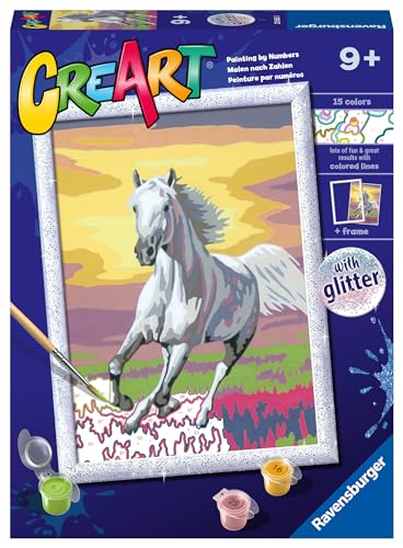 CreArt für Kinder - Pferd bei Sonnenuntergang von CreArt