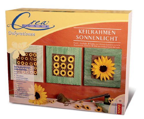 Crea Donna Bastelset Wandschmuck Bilder Keilrahmen Sonnenblume von Crea Donna