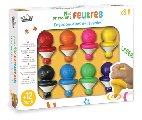 Crea Lign' Bastelset – Meine ersten Filzstifte x 8 – ab 12 Monaten – CL215 von Créa Lign'