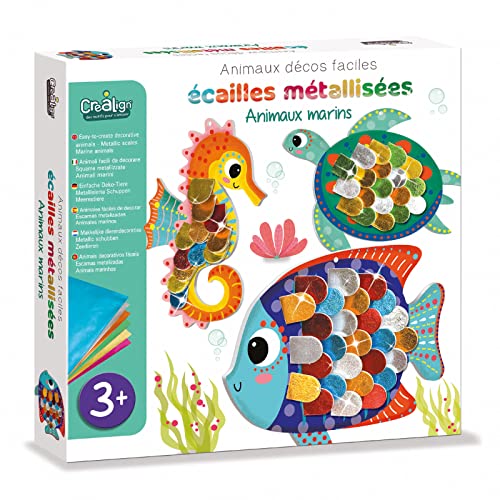 Créa Lign CL188 Kreativ-Set, metallische Schuppen, Meeresboden, ab 3 Jahren, Grün Créa Lign CL188 Kreativ-Set, metallische Schuppen, Meeresboden, ab 3 Jahren, Grün von Crea Lign