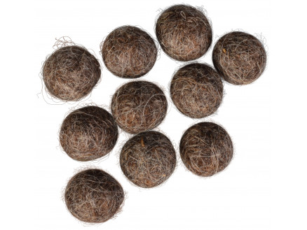 Filzkugeln 10mm Dunkelgrau Natur Mix - 10 Stk von CreaFelting