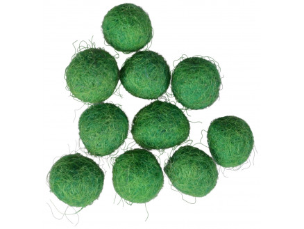 Filzkugeln 10mm Dunkelgrün GN10 - 10 Stk von CreaFelting
