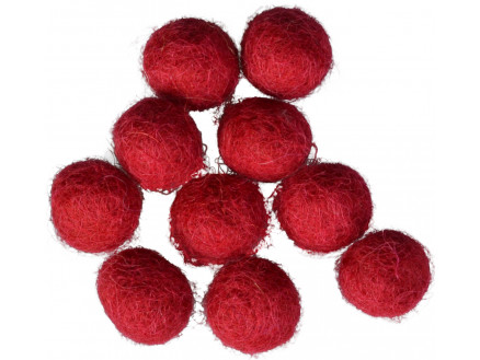 Filzkugeln 10mm Dunkles Rosa R2 - 10 Stk von CreaFelting