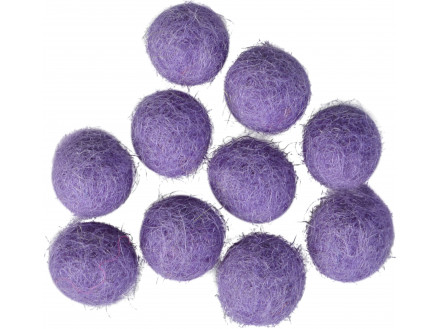 Filzkugeln 10mm Helles Lila V3 - 10 Stk von CreaFelting