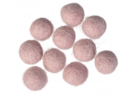 Filzkugeln Wolle 10mm Lavendel V2 - 10 Stk von CreaFelting