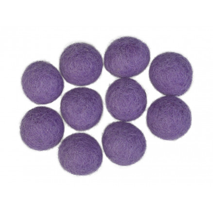Filzkugeln Wolle 20mm Helles Lila V3 - 10 Stk Filzkugeln Wolle 20mm Helles Lila V3 - 10 Stk von CreaFelting