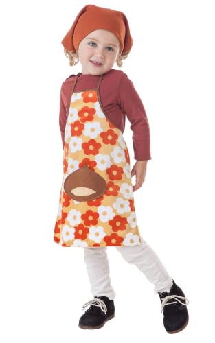 Creaciones Llopis Kostüm Kastanie Schürze und Schal Blumen Mädchen (7-9 Jahre), 3670-3 von Creaciones Llopis