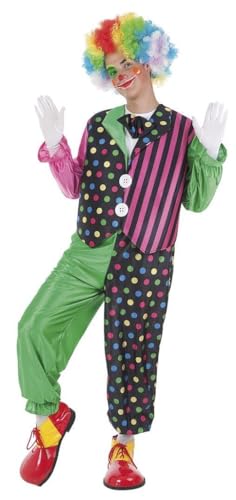 Kreationen Llopis – Clown Streifen Kostüm für Erwachsene, Einheitsgröße von Creaciones Llopis