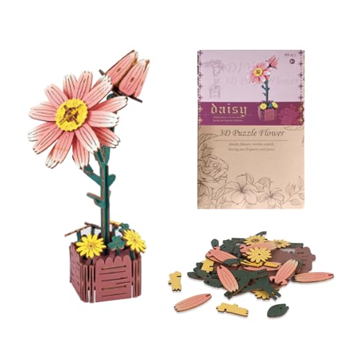 3D Puzzle DIY Holzblume, Holz DIY Künstliche Blume Modell Kits Ewige Blumen Romantisches Geschenk für Erwachsene zum Bauen Kreative Wohnkultur Geburtstag Valentinstag für Frauen 3D Puzzle DIY Holzblume, Holz DIY Künstliche Blume Modell Kits Ewige Blumen Romantisches Geschenk für Erwachsene zum Bauen Kreative Wohnkultur Geburtstag Valentinstag für Frauen von Creaher