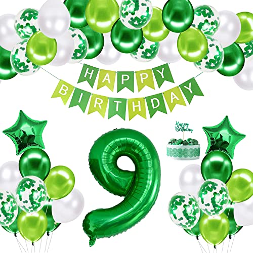 9th Birthday Decorations Happy Birthday Balloon Set, Age 9 Birthday Party Supplies With Happy Birthday Banner & Star Foil Balloon For Baby Showers Birthday Decor 9th Birthday Decorations Happy Birthday Balloon Set, Age 9 Birthday Party Supplies With Happy Birthday Banner & Star Foil Balloon For Baby Showers Birthday Decor von Creaher