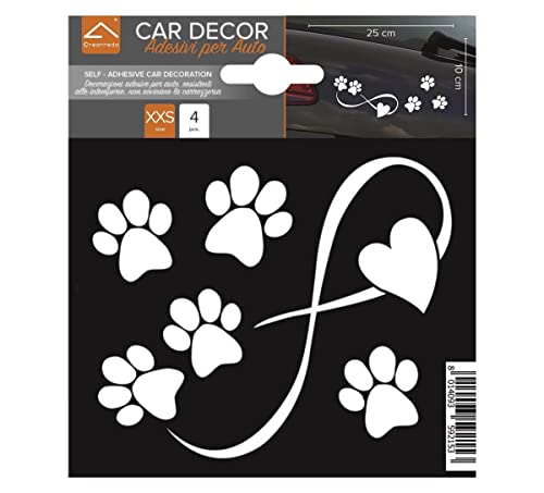 Auto-Aufkleber, resistent gegen Temperaturen – Infinity & Footprints von Crearreda srl