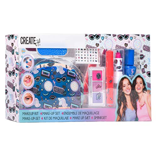CREATE IT 84169 Kosmetiktasche für Mädchen, 6-teilig, Cranberry von Create It!