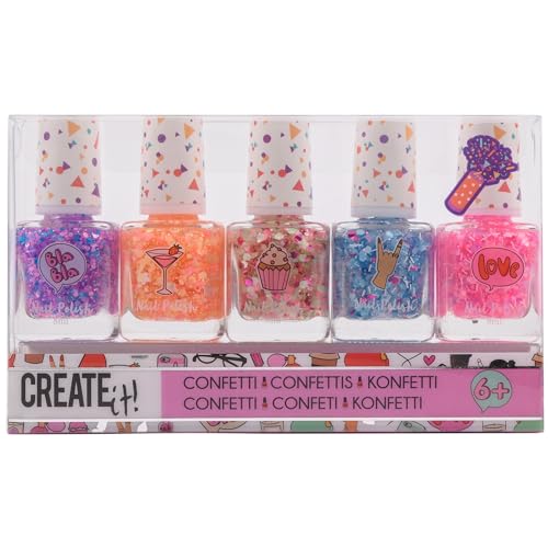 Create It! Nagellak Confetti, 5St von Create It!