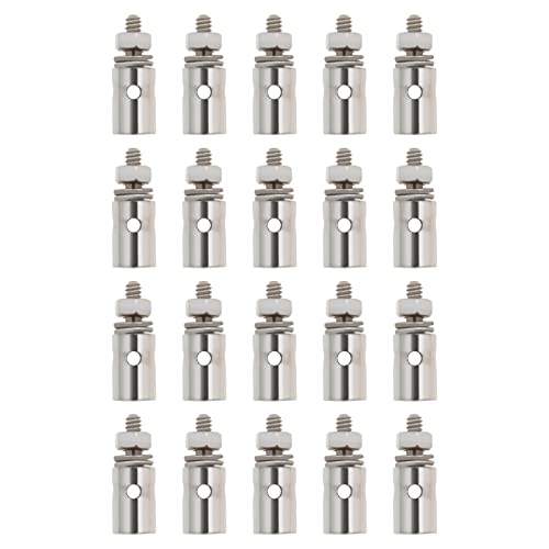 Create idea 20 Stück Schubstange Servo Anschluss Gestänge Stopper Einsteller 1,3mm Lochdurchmesser für RC Modell Flugzeug Hubschrauber für 1,0-1,3 mm Stahldraht von Create idea