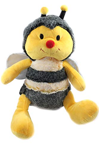 ELLUG Plüsch Biene, Hummel, Glitzer Flügel Kuscheltier, gelb schwarz, 33 cm, (2800851) von ELLUG