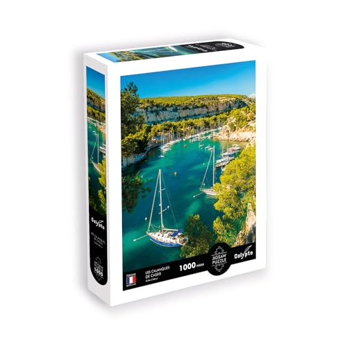 Calypto 3907105 Calanques von Cassis, 1000 Teile Puzzle mit Soft-Touch, Landschaftspuzzle mit samtiger Oberfläche, für Erwachsene und Kinder ab 9 Jahren, Frankreich, Côte d'Azur, Küste Calypto 3907105 Calanques von Cassis, 1000 Teile Puzzle mit Soft-Touch, Landschaftspuzzle mit samtiger Oberfläche, für Erwachsene und Kinder ab 9 Jahren, Frankreich, Côte d'Azur, Küste von Création Véronique Debroise