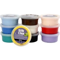 Creativ Company Silk Clay®, Basic 1, sortierte Farben, 10x40 g von Creativ Company Deutschland GmbH