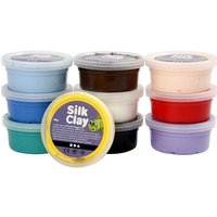 Creativ Company Silk Clay®, Basic 1, sortierte Farben, 10x40 g von Creativ Company Deutschland GmbH