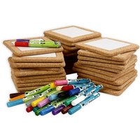 Bastelset für 30 Untersetzer, 54-tlg.: 30 Untersetzer, 24 Porzellanmaler Bastelset für 30 Untersetzer, 54-tlg.: 30 Untersetzer, 24 Porzellanmaler von Creativ Company