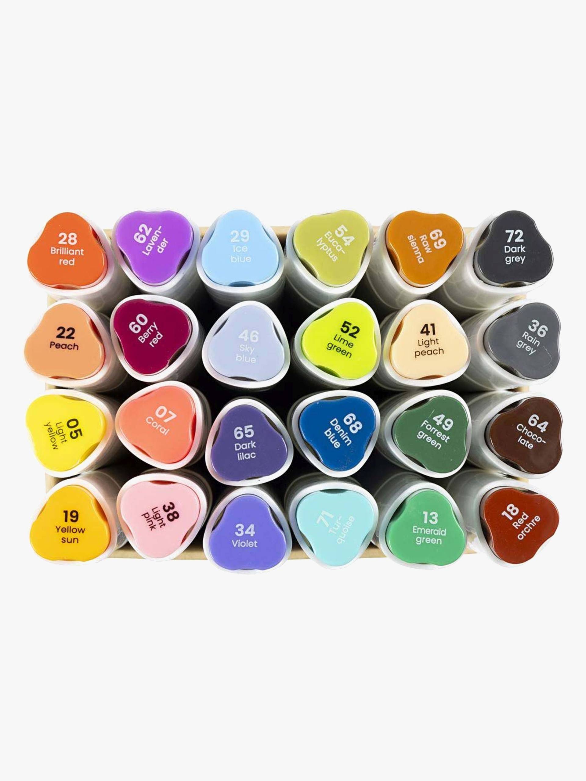 Creativ Company Alkoholbasierte Illustrationsmarker Bunt, 24 Stück von Creativ Company