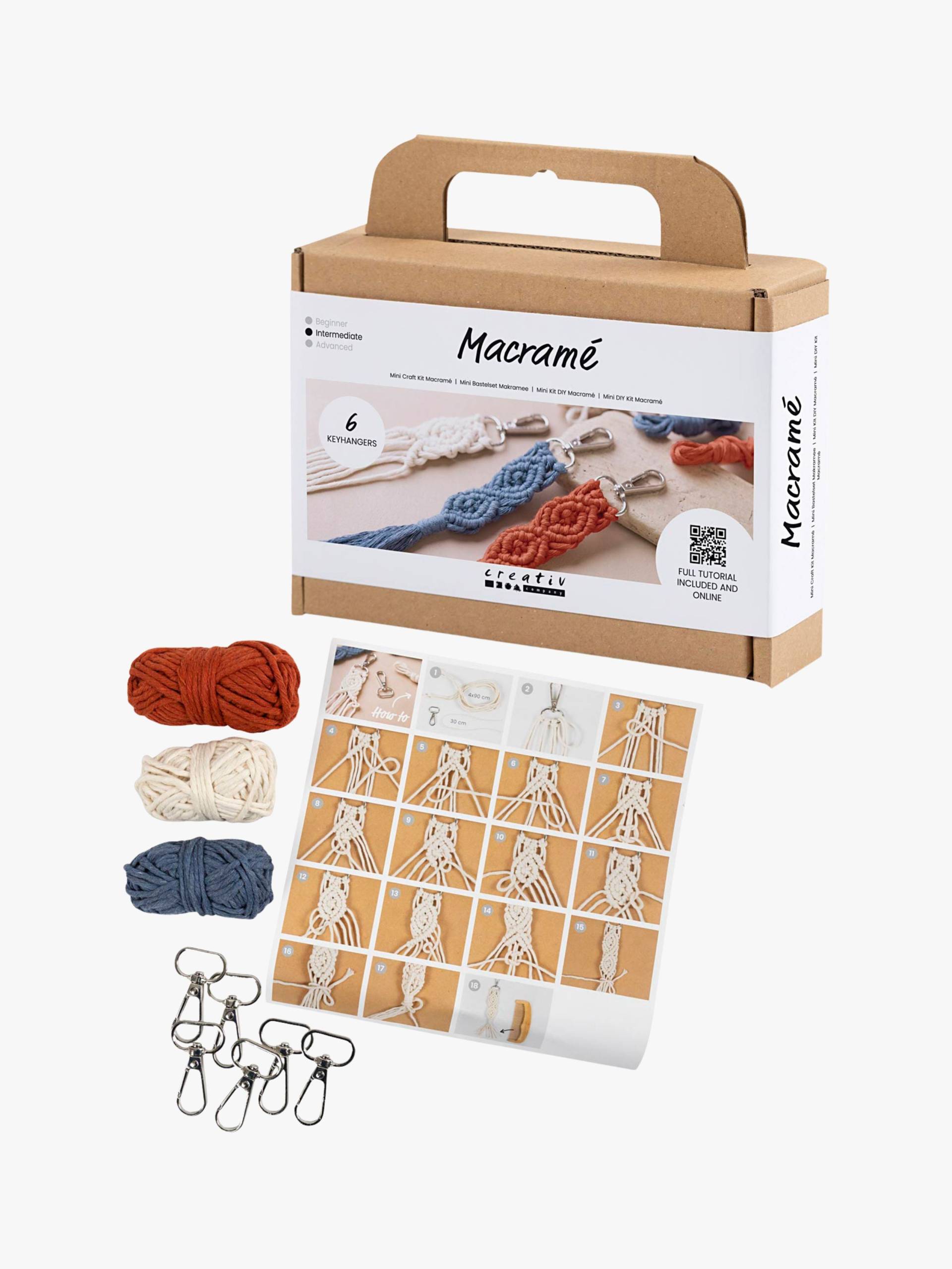 Creativ Company Bastelset Makramee Schlüsselanhänger von Creativ Company