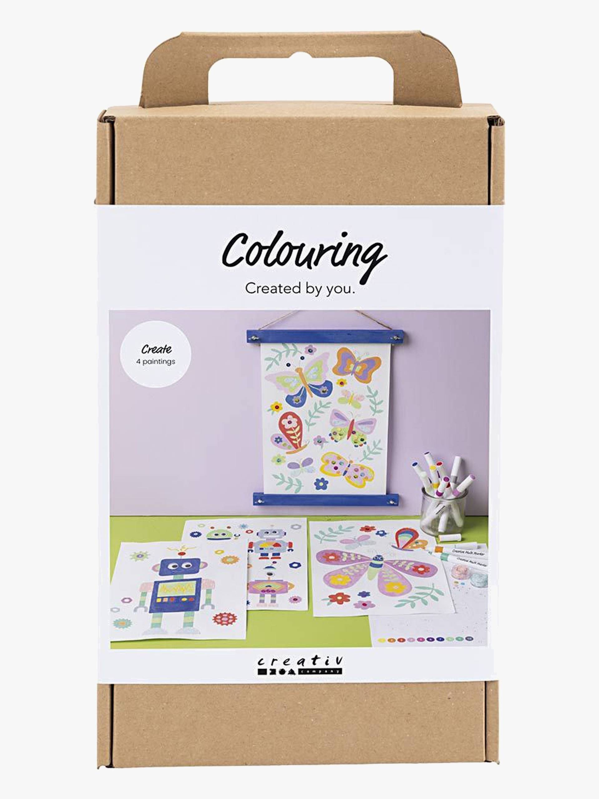 Creativ Company Bastelset Malen nach Zahlen Fröhliche Farben von Creativ Company