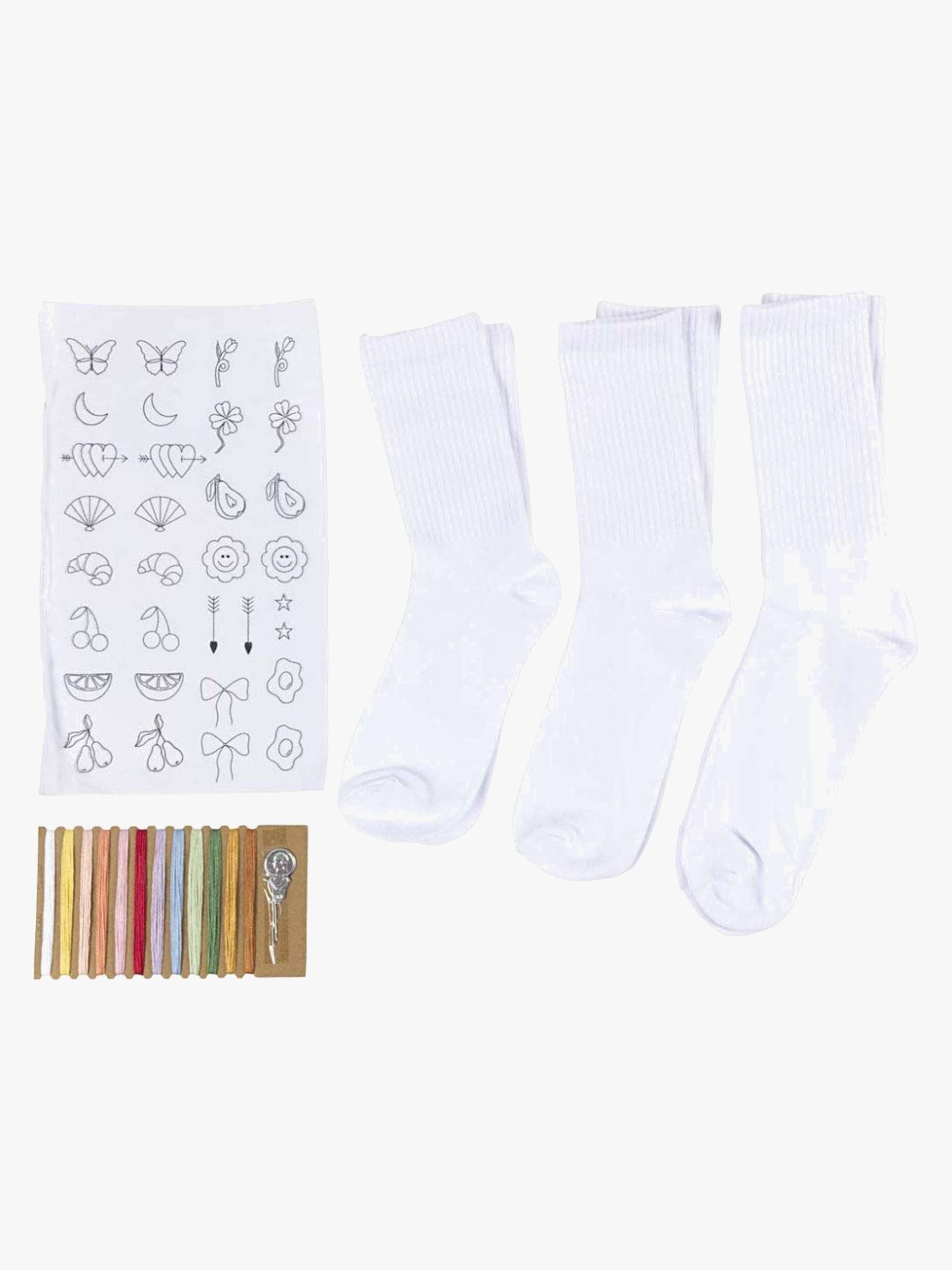 Creativ Company Bastelset Stickerei Socken von Creativ Company