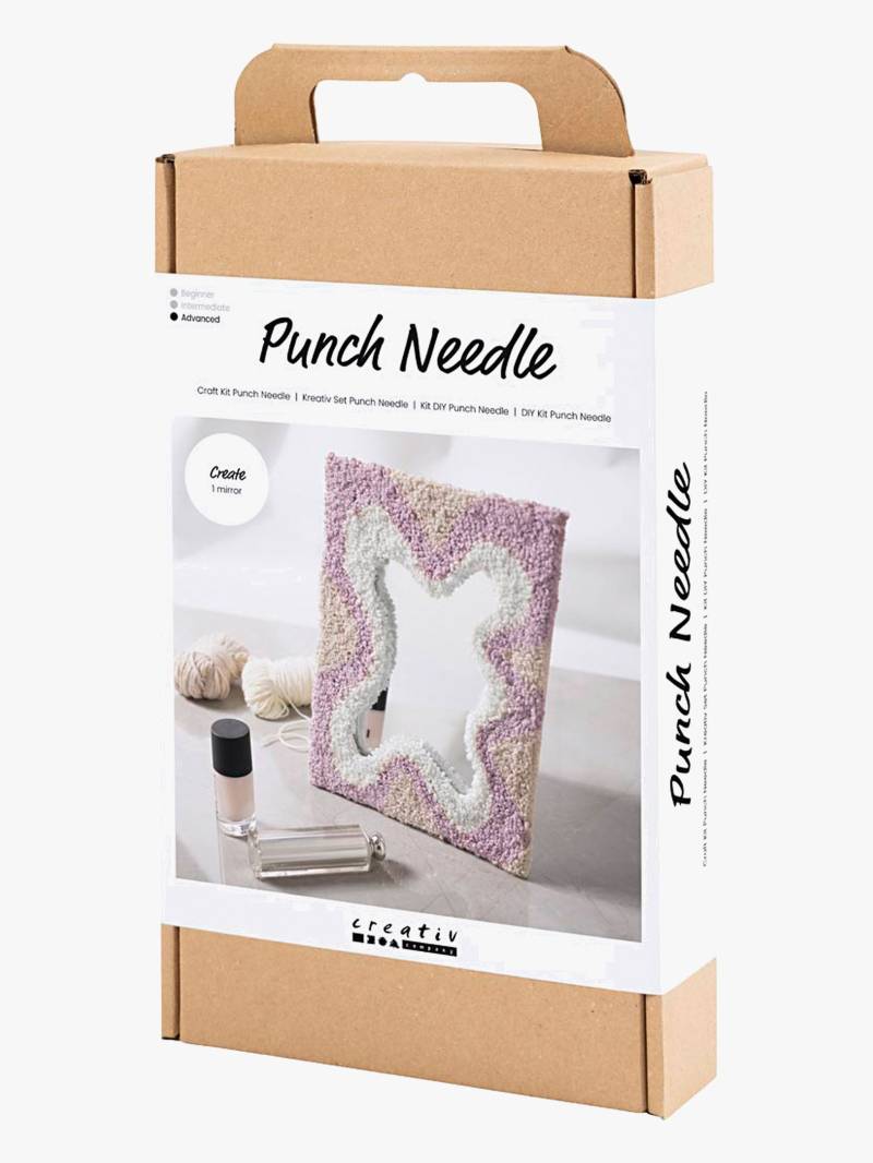 Creativ Company Bastelset Stickerei Spiegel mit Pastellfarben von Creativ Company