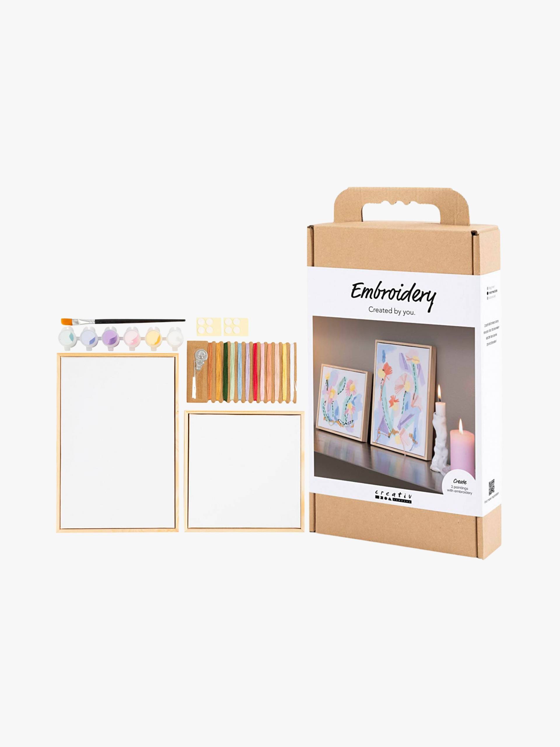 Creativ Company Bastelset Stickerei &  Acryl von Creativ Company