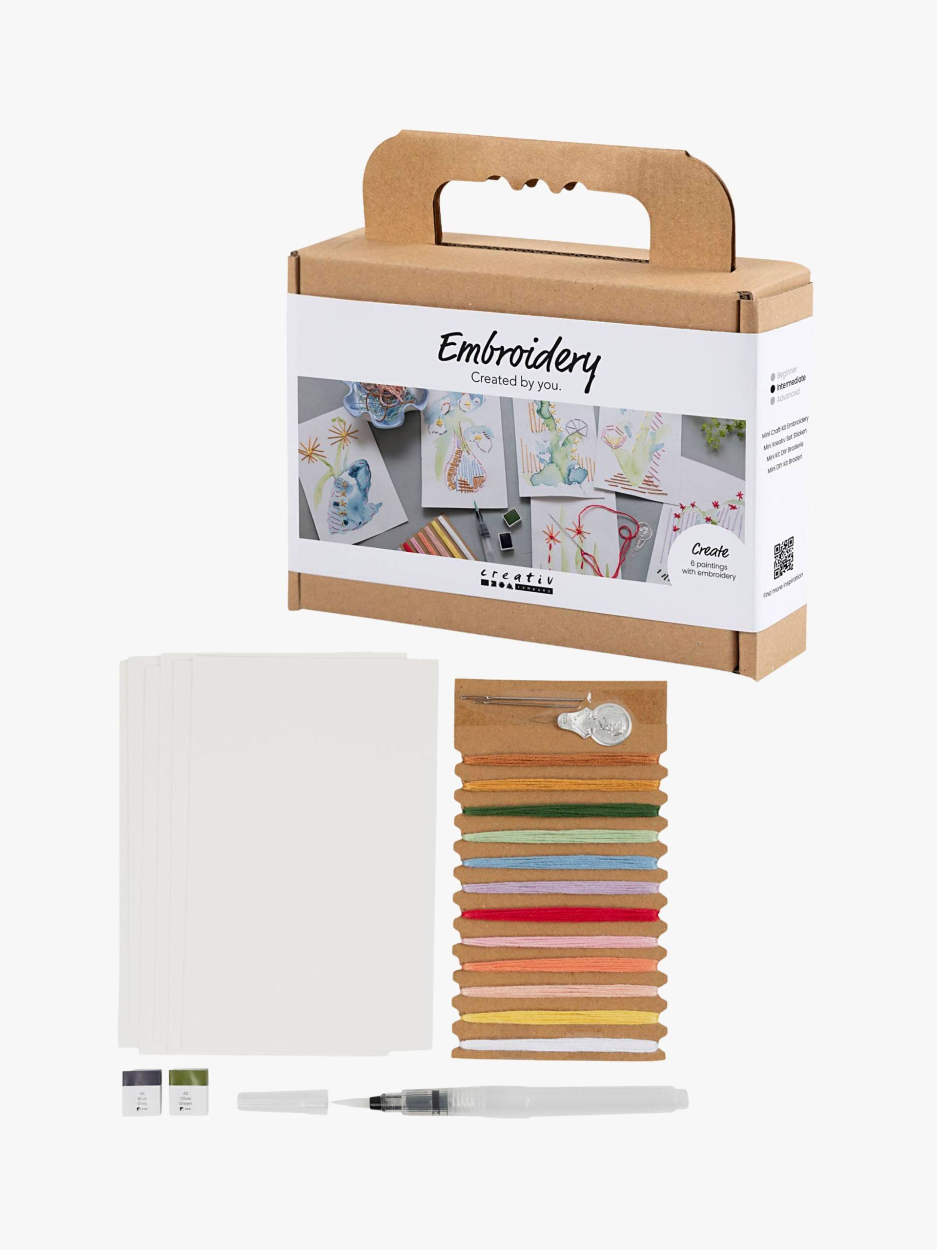 Creativ Company Bastelset Stickerei &  Aquarell von Creativ Company