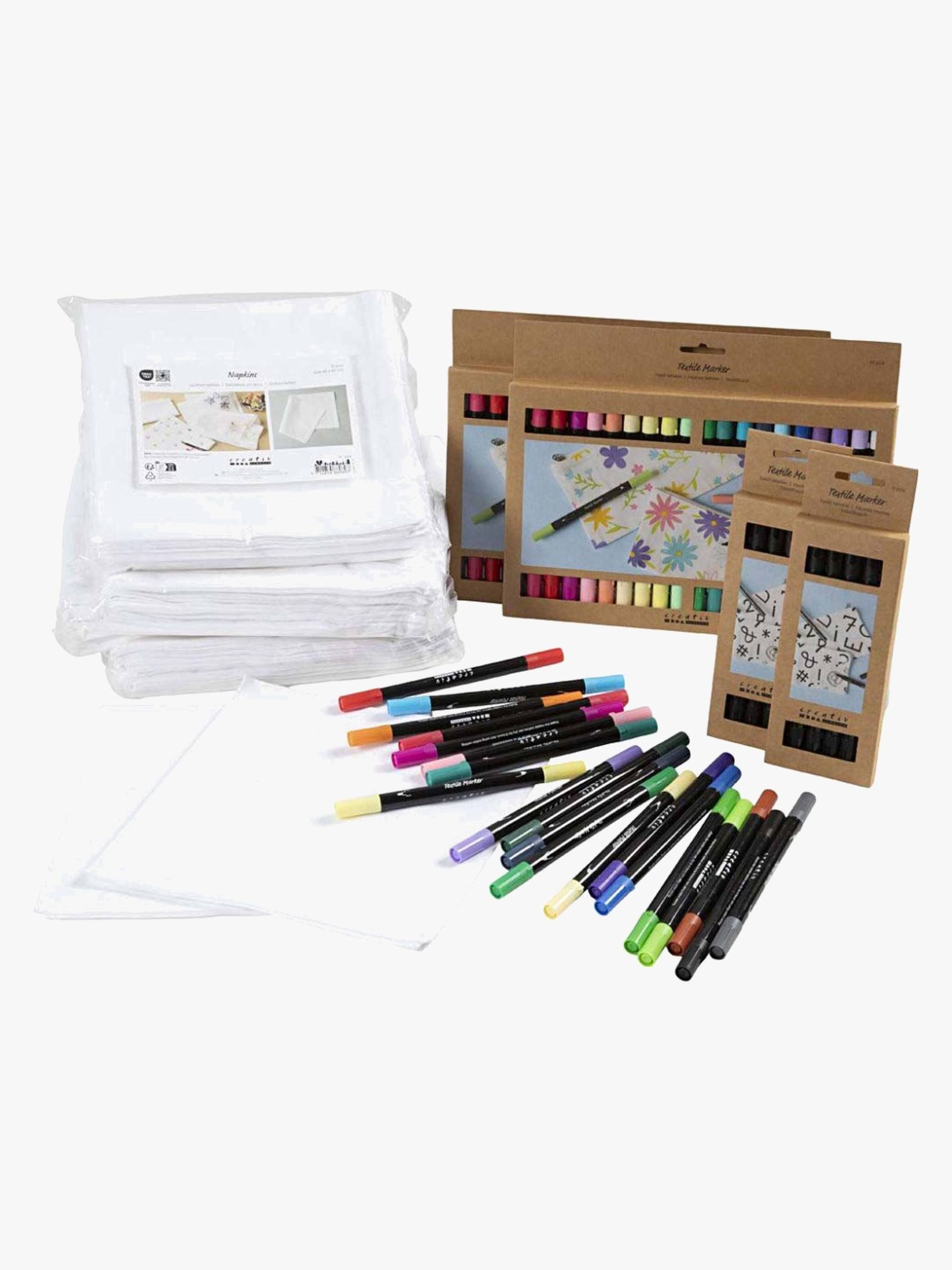 Creativ Company Bastelset Stoffservietten Megapack von Creativ Company