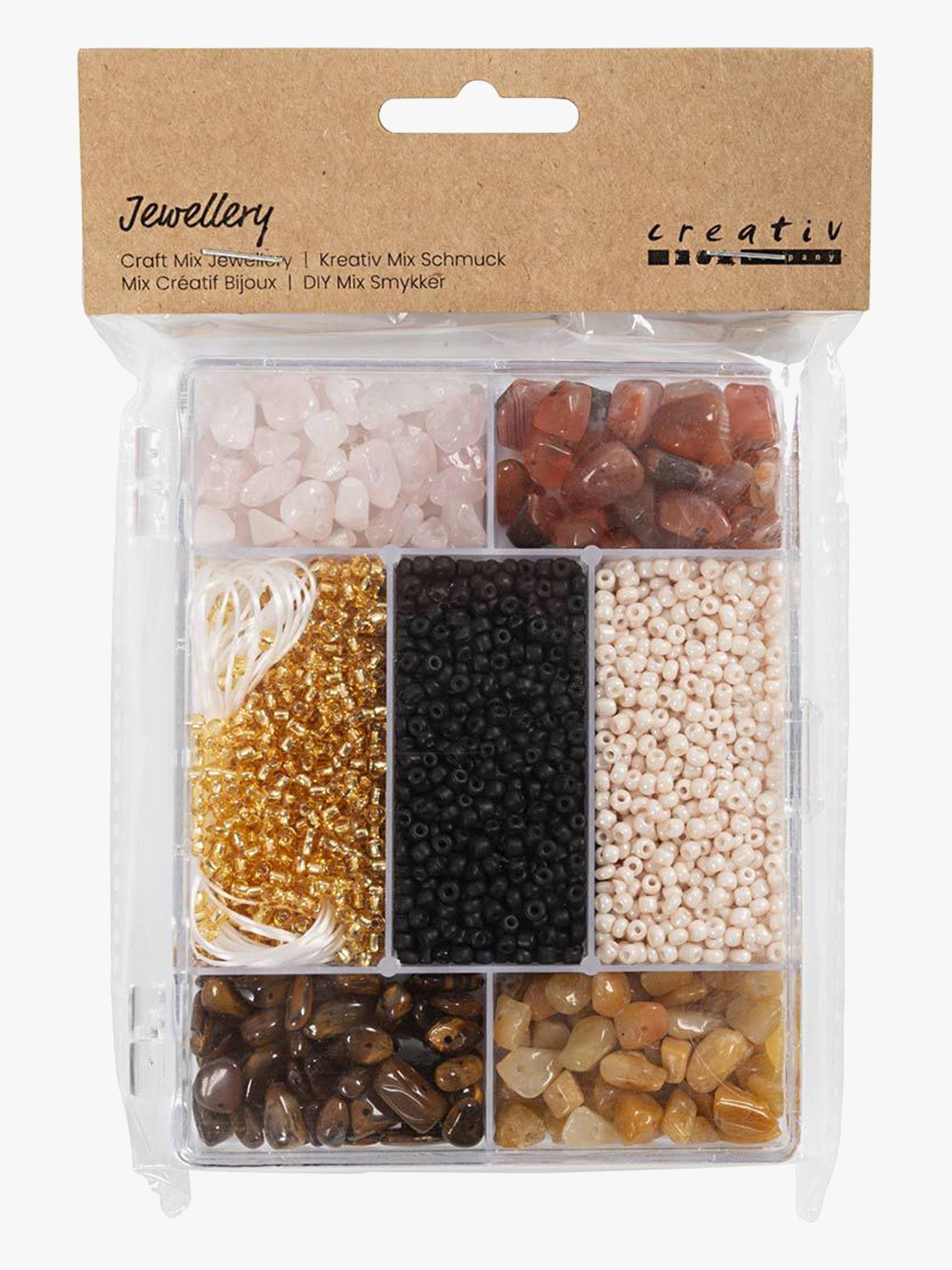 Creativ Company Perlenset Kristalle, Braun/Gold von Creativ Company