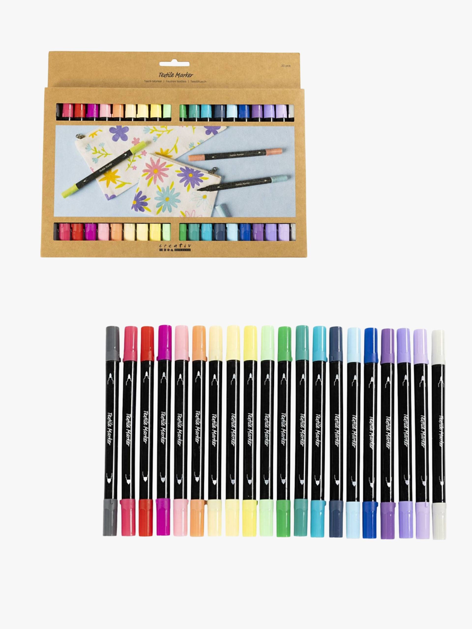 Creativ Company Textilstifte Ergänzende Farben 20 Teile von Creativ Company