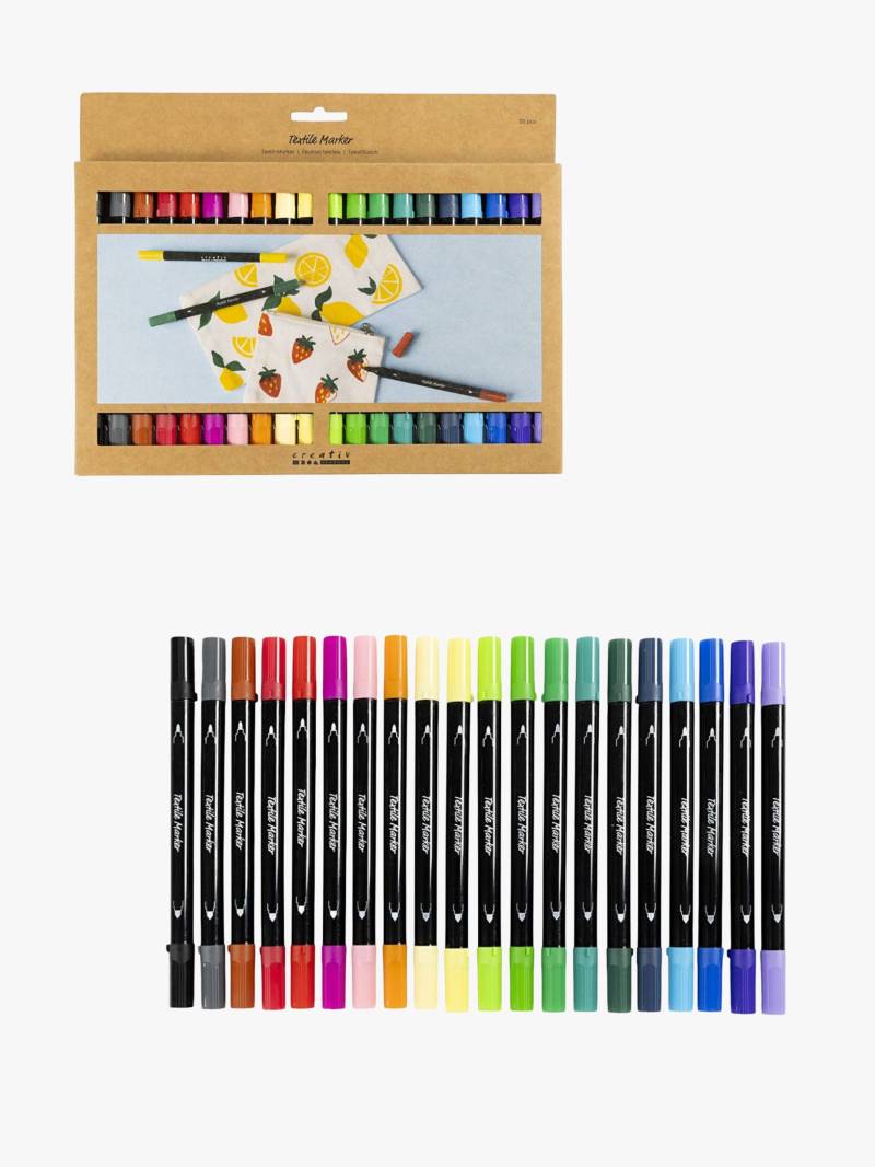 Creativ Company Textilstifte Standardfarben 20 Teile von Creativ Company