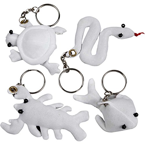 Kriechtiere aus Stoff, mit Schlüsselring, Größe 4-8 cm, 4sort. Kriechtiere aus Stoff, mit Schlüsselring, Größe 4-8 cm, 4sort. von Creative Company