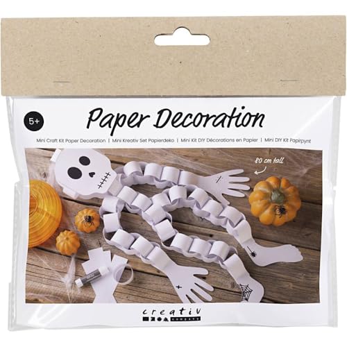 Mini-Bastelset, Papierdekorationen, Skelett, Schwarz/Weiß, 1 Packung Mini-Bastelset, Papierdekorationen, Skelett, Schwarz/Weiß, 1 Packung von Creativ