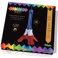 Origami 3D Eiffelturm franz. Fahne 1100 Teile von CreativaMente srl