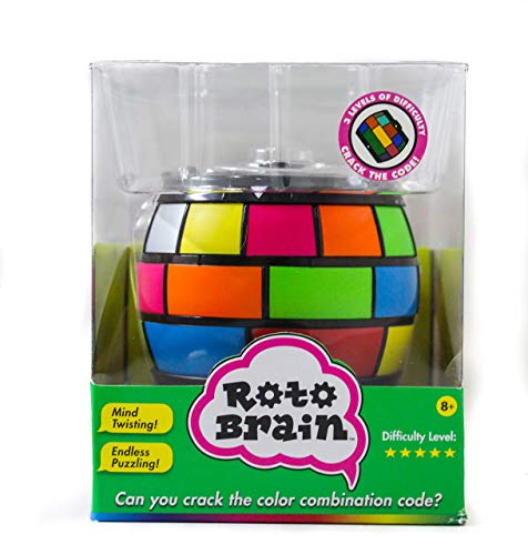 Roto Brain 3D Puzzle Sphere - Brain Teaser Puzzle Game to Fidget, Twist, Turn - 3 Levels of Difficulty, Crack The Code for This IQ | Memory Booster! for Kids and Adults, Ab 8+ von Creative Brainworks