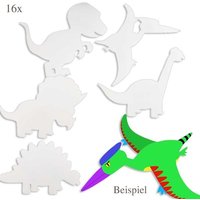 Dino-Motive zum Bemalen 16 Stk. von Creative Company