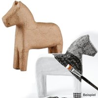 Figur Pferdchen, zum Bemalen und Gestalten, 14cm x 14cm, Bastelartikel Figur Pferdchen, zum Bemalen und Gestalten, 14cm x 14cm, Bastelartikel von Creative Company