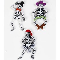 Skelett-Knöpfe zum Basteln, Verzieren, Dekorieren, 3,5cm, 3er Pack, geformt Skelett-Knöpfe zum Basteln, Verzieren, Dekorieren, 3,5cm, 3er Pack, geformt von Creative Company
