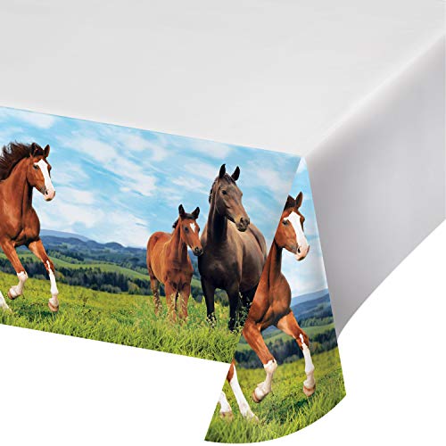 Creative Converting Kunststoff-Tischdecke, Wildpferd, Mehrfarbig, 137,2 x 259,1 cm, 1 Stück Creative Converting Kunststoff-Tischdecke, Wildpferd, Mehrfarbig, 137,2 x 259,1 cm, 1 Stück von Creative Converting