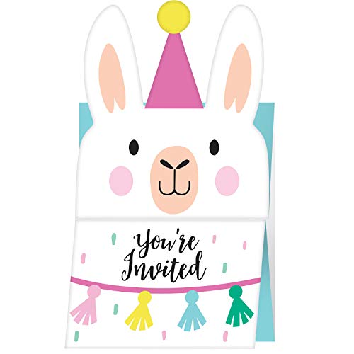 Creative Converting Lama-Party-Einladungen, 8,9 x 15,2 cm, mehrfarbig Creative Converting Lama-Party-Einladungen, 8,9 x 15,2 cm, mehrfarbig von Creative Converting