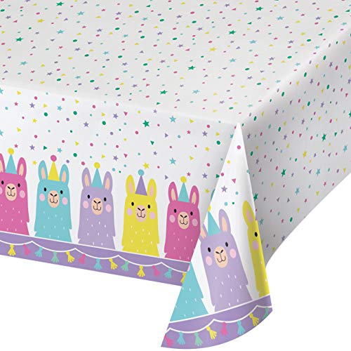 Creative Converting Llama Party Kunststoff-Tischdecke, 1 Stück, Mehrfarbig, 137,2 x 259,1 cm Creative Converting Llama Party Kunststoff-Tischdecke, 1 Stück, Mehrfarbig, 137,2 x 259,1 cm von Creative Converting
