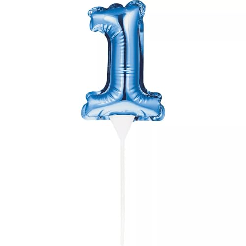 Creative Converting Luftballon Foil selbstaufblasend 23 x 9 cm Nummer 1 Blau, 8C337534 Creative Converting Luftballon Foil selbstaufblasend 23 x 9 cm Nummer 1 Blau, 8C337534 von Creative Converting