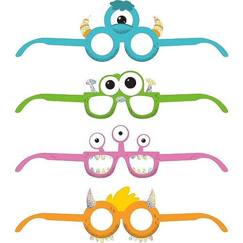 Monsters Papierbrillen, 4 Stück von Creative Converting