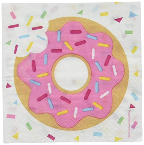 Creative Convertting 8C322292 Serviette, 25 x 25 cm, Donuts, Mehrfarbig von Creative Converting