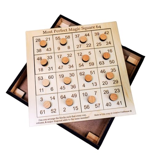 The Most Perfect Square 64 - Impossible Math Puzzle for Adults von Creative Crafthouse