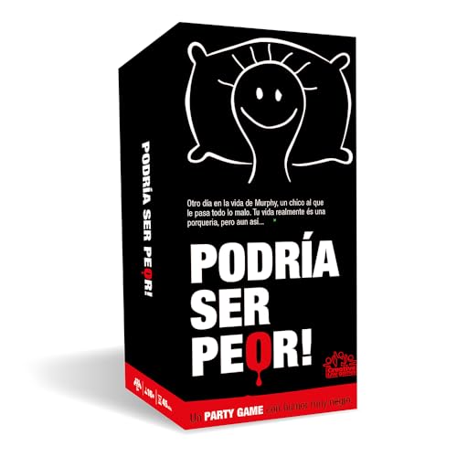 Creative Toys – Könnte Ser Peor, Kartenspiel für Erwachsene, schwarzer Humor, sarkastische Erzählung und XL-Karten, 220 Karten + 110 XL, ideal für Partys, Versammlungen und herzlose Richter von Creative Live Games