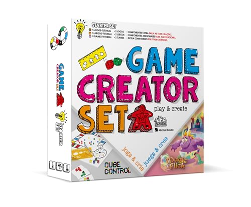 Game Creator Set – Erstellen Sie Ihre eigenen Brettspiele, inklusive modulare Bretter, Würfel, personalisierbare Karten und Bauern, ideal für Kinder, Jugendliche, Erzieher, kreative Workshops und von Creative Live Games